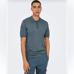 Only & Sons extra-large polo knit T-shirt